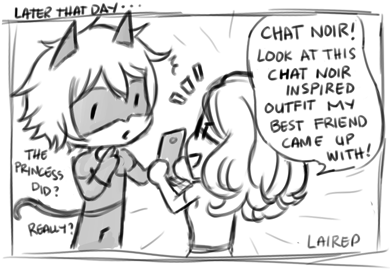 lairep: I… was only supposed to draw Marinette in that outfit but…  [leaves bad