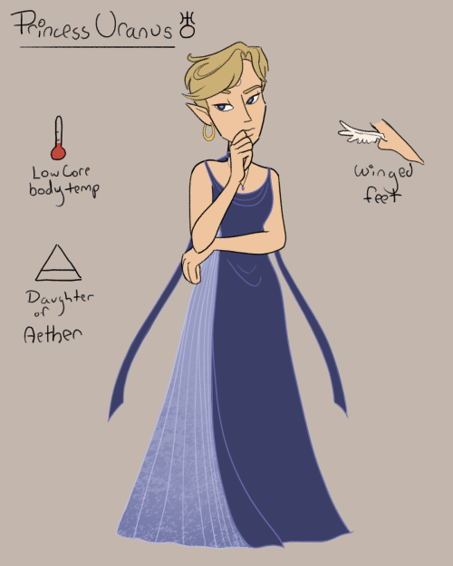 abbidavisart:Silver Millennium Outer Sailor Princesses and Species Breakdown!Part two! This one is a