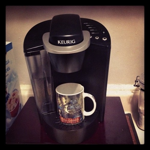 There&rsquo;s a sexy new man in my life.. His name is Keurig. He sustains me now. I am whole. #truel