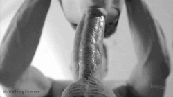 bisexualitybestofbothworlds:  There’s nothing like having the head of a cock forcing its way down your throat