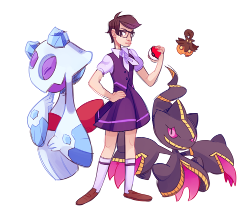 thespacemaid:  all the poke teams ive done so far!! im having so much fun drawing them :D trainer/poke commissions available HERE !! 