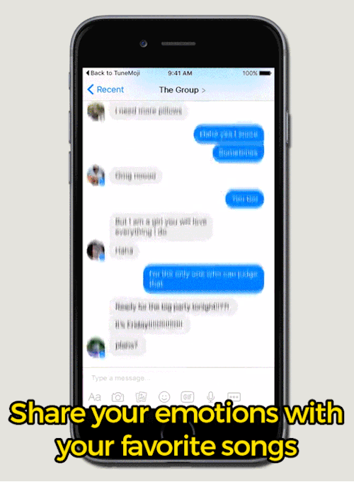 sizvideos:Better than gifs, send music emojis with sound thanks to TuneMoji. Discover it now!