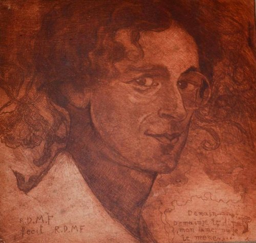 Raoul Dal Molin Ferenzona, Self portrait, 1905-1910 c.“Demain je te dirai, mon âme, où je te m