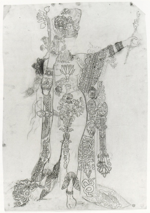 animus-inviolabilis:Study of Salome for “Salome Dancing before Herod” Gustave Moreau