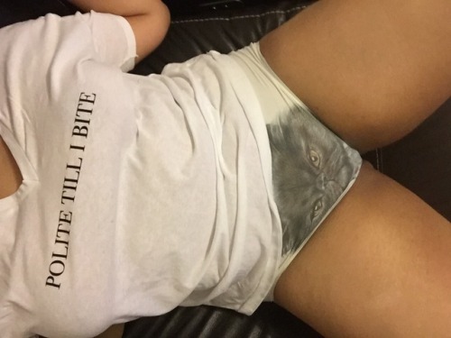 fire–and–1ce:  prettyvapidfuckdoll:  I love this shirt-panty combo so much I couldn’t choose just one pic ❤️  Pussy panties are the best 😍 