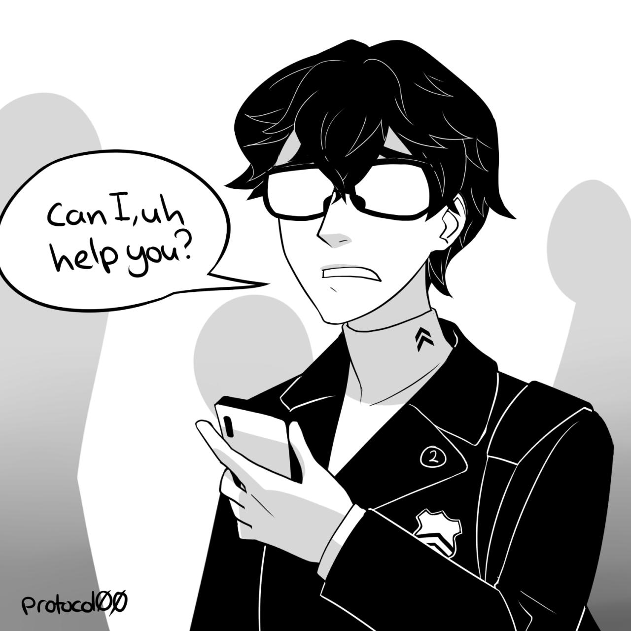 Protocol00 The Blue Light At End Of The Persona 5 Teaser Was Really 