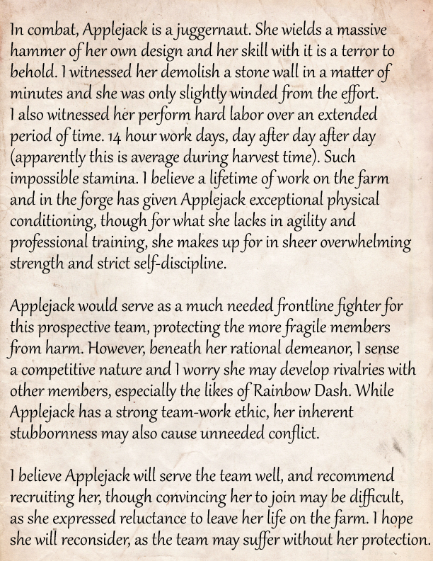 ambris-art:  ambris-art:  Adventuring is Magic! Applejack the Warrior. Ever since