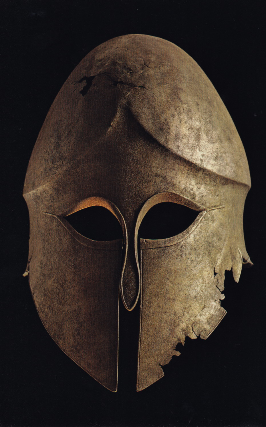 ganymedesrocks: plastexxx:  “A Greek-style helmet shielded a late sixth-century