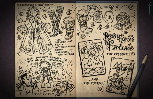 Continuing my RP Jester Sketchbook series.Please enjoy these spreads which span content from eps 110