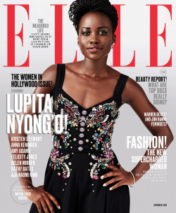 perfect-blackgirls:  soph-okonedo:    Lupita Nyong’o and Aja Naomi King cover “ELLE” The Women in Hollywood issue November 2016  This is everything 🌟 