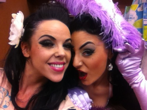 Backstage fun with Bustout Burlesque