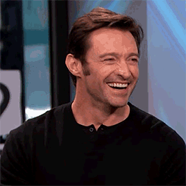 siriusblaak:hugh jackman + laughing
