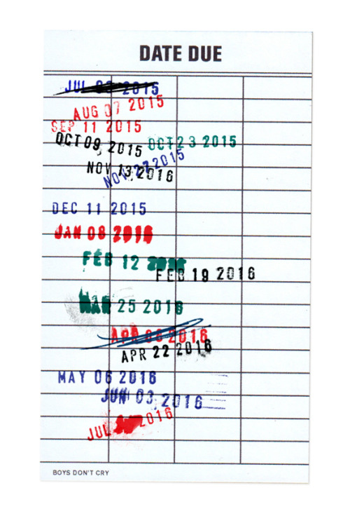 respectthedon:thesnobbyartsyblog:boysdontcry.coI’d like to point out the date November 