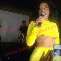 chocolatynipples:  K. Michelle nip slip.