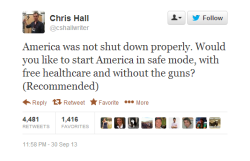 themushroomblues:  America was not shut down properly. Would you like to start America in safe mode, with free healthcare and without guns? (Recommended)   WHERE THE FUCK IS MY MOUSE SO I CAN CLICK YES!