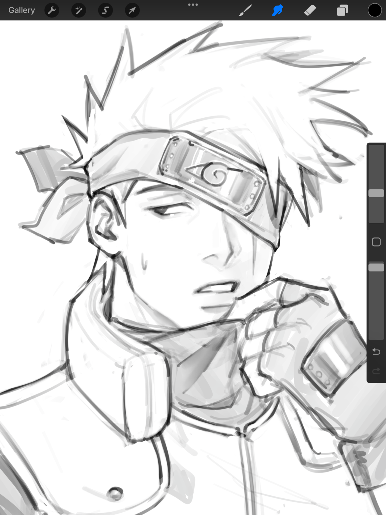 Samaa Samir (Kakashi) — naruto's face hehe