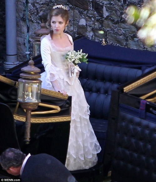 costumeloverz71: Cinderella (Anna Kendrick) Wedding dress.. Into The Woods (2014).. Costume by Colle