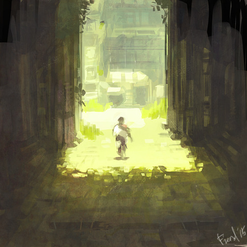 tenfiends:  quick paint of THE LAST GUARDIAN 2015 trailer!WE’VE WAITED SO LONGIT’S HERE