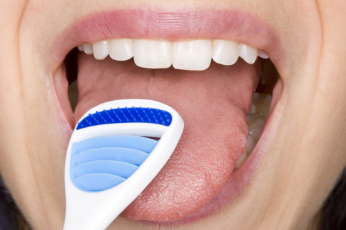 dentagama: A tongue scraper, also known as tongue brush or tongue cleaner, is an oral hygiene device