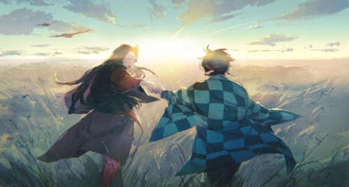 hakuyoubk:I was deeply touched by the scene of Nezuko standing in the sunshine…(Ch.126)