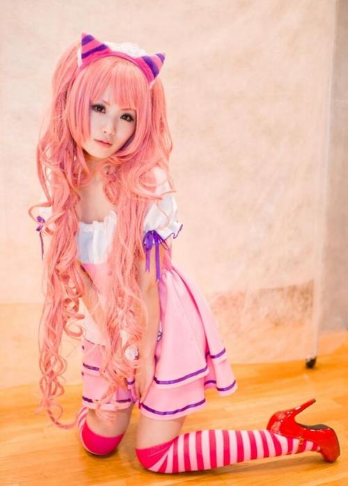 cosplaygirl: Twitter / Kururu_45: チェシャ猫メイド。。昔の私、メイクがキツかったなー！　 #ニ …