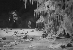 sixpenceee:  A scene of satan eating a human from L’inferno (1911) a 1911 old Italian