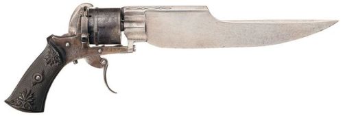 peashooter85:French Dumontier pinfire knife revolver, circa 1860′sfrom Rock Island Auction
