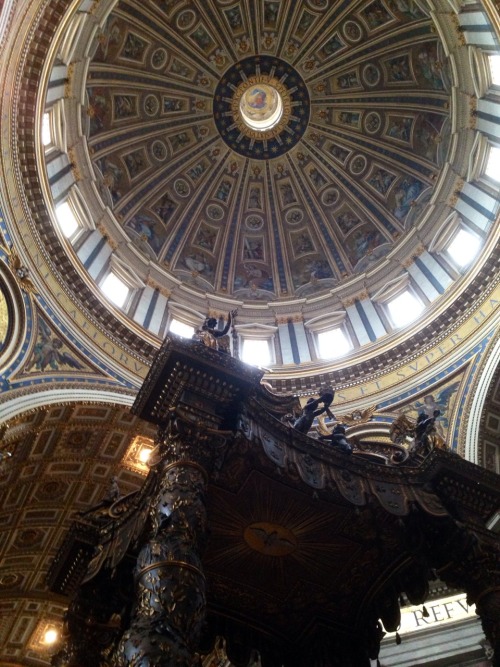 The Vatican was simply the most stunning thing I have seen here in Italy yet. The size of it alone w