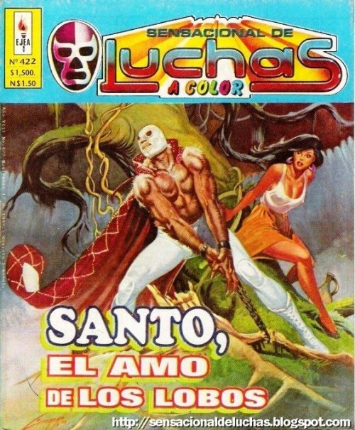 superheroesincolor:    El Santo (The Saint)   Rodolfo Guzmán Huerta (1917 – 1984), more widely known as El Santo (The Saint), was a Mexican Luchador enmascarado (Spanish for masked professional wrestler), film actor, and folk icon.  El Santo, along