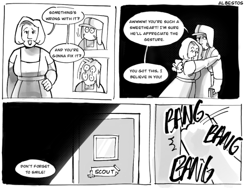 Comic Starring My Tf2 Ocs The Smith And His Sister The Milliner And The Scout :)