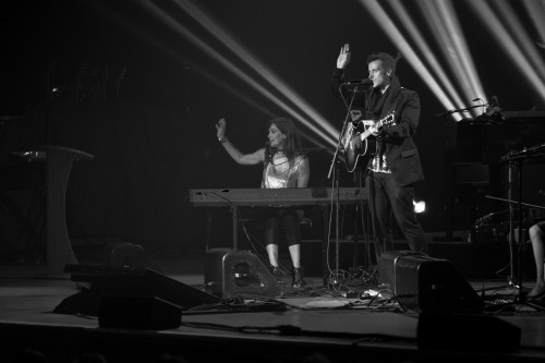 Raine Maida [Our Lady Peace] and Chantal Kreviazuk perform live at Massey Hall in Toronto, Photos by