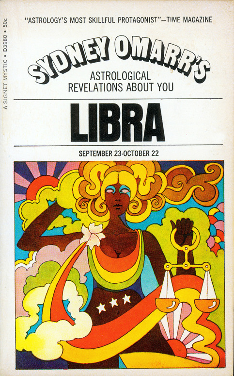 design-is-fine:  John Alcorn, Zodiac, 1969. Cover illustration for Sydney Omarr’s