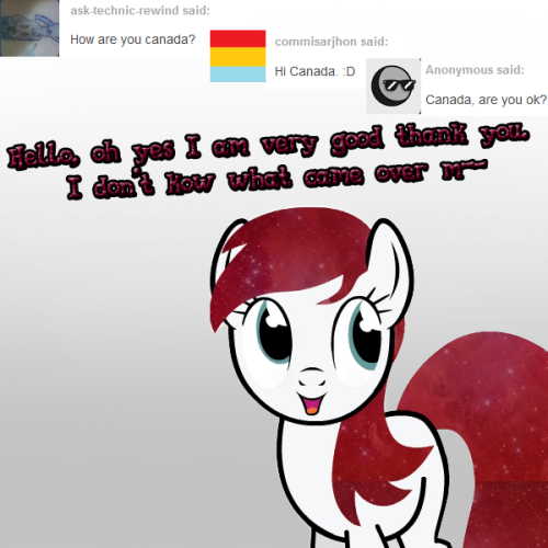 outofworkderpy:  ask-the-canadapony:  Late night reblog  Derpy: Daww I know that feeling X3. I hope the best for you two! ((Thanks for the reply! Everyone go give ask-the-canadapony a follow!))  x3!