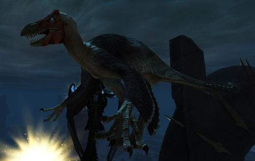 So there’s a whole raptor just hanging out in the sky above the Cathedral of Eternal Radiance.