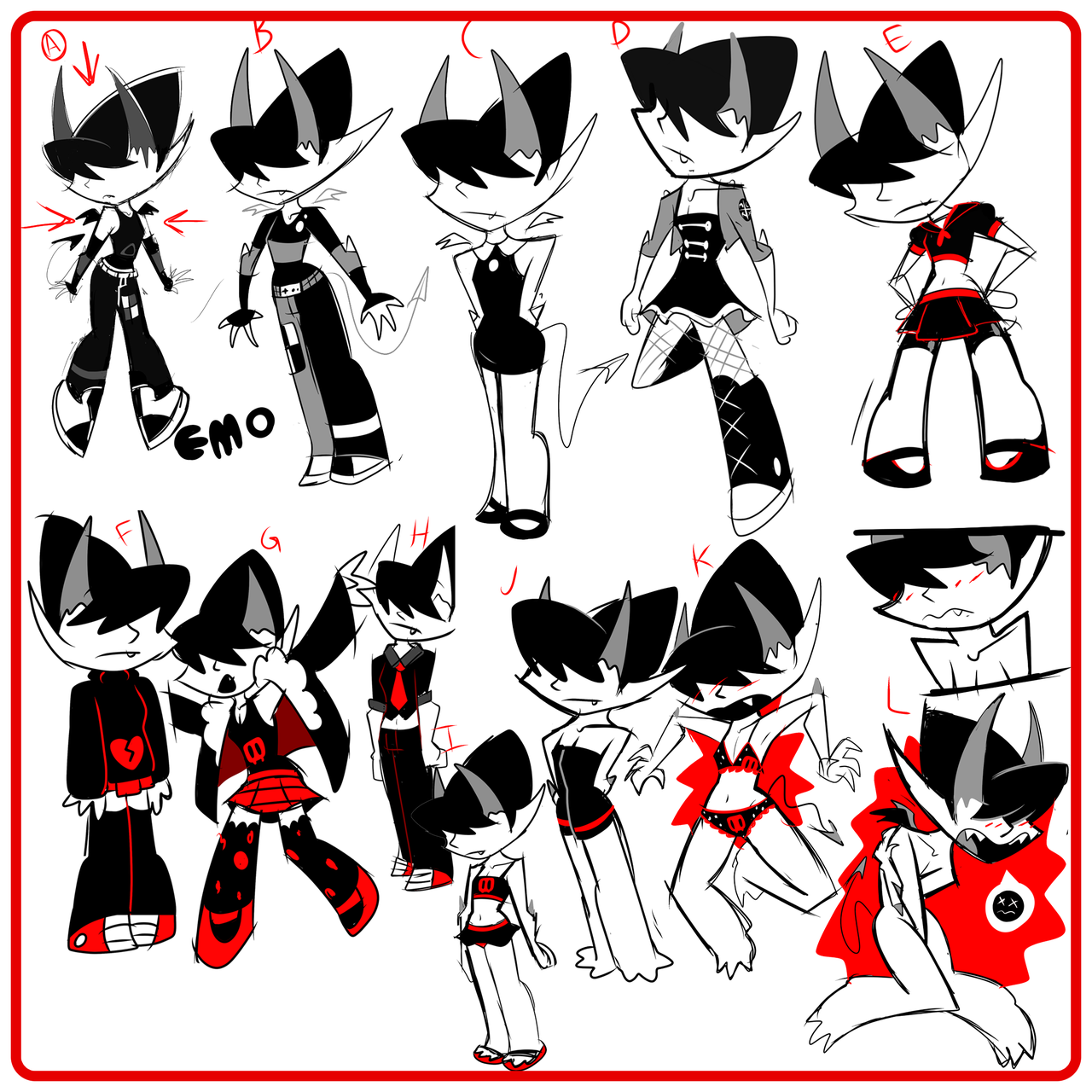 pan-pizza:  Emo Reggie ConceptI love her so much and finally come up with a default