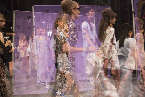 Porn photo wgsn:  Backstage madness at Anna Sui #NYFW
