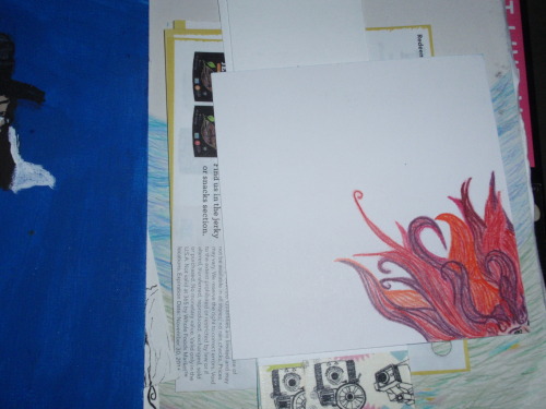 *points Up* This Is The Front Of The Sketchbook Ive Been Carrying Around With Me For About 1 To 2 Years