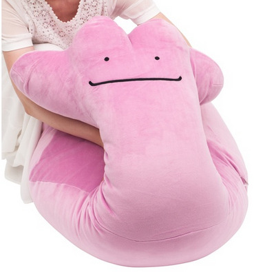 zombiemiki:  A huge size Ditto plush will go on sale exclusively through the JP Pokemon