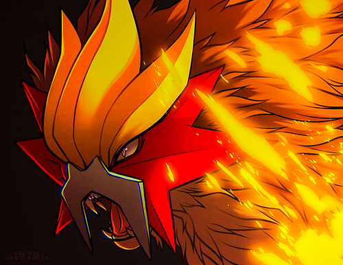 alternative-pokemon-art:  Artist Entei by request.