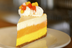 thecakebar:  Candy Corn Cheesecake!