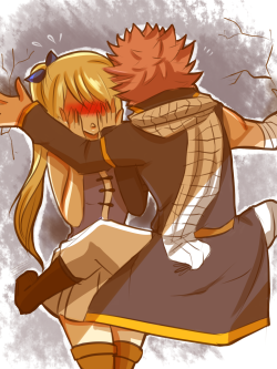 nanakoblaze:  sorry for the lazy coloring, i am too sleepy ^^’’i have seen this meme around so i tried it on nalu :P