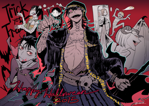 Happy Halloween 2015! GET YOUR ASS UP FROM THE GRAVE ZAKUSSSS 　&hellip;&hellip; btw Komari i