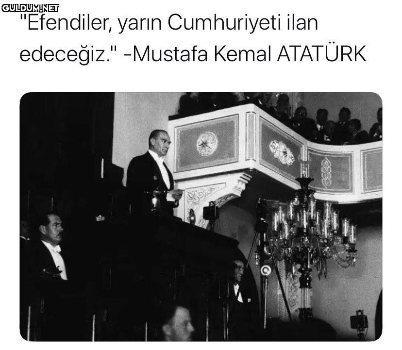 "Efendiler, yarın...