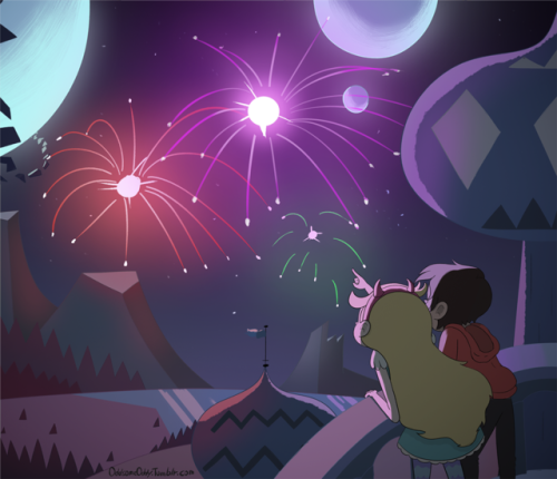 oddsomeoddy:Happy New Year!A little rushed, but I wanted to get it done before new year’s day. With 