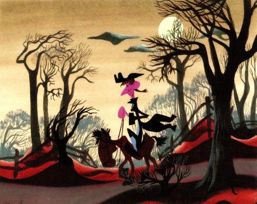 capturingdisney: Concept art by Mary Blair for The Adventures of Ichabod and Mr. Toad (1949)
