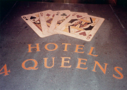 Entrance to 4 Queens, late 80s. Homeshack