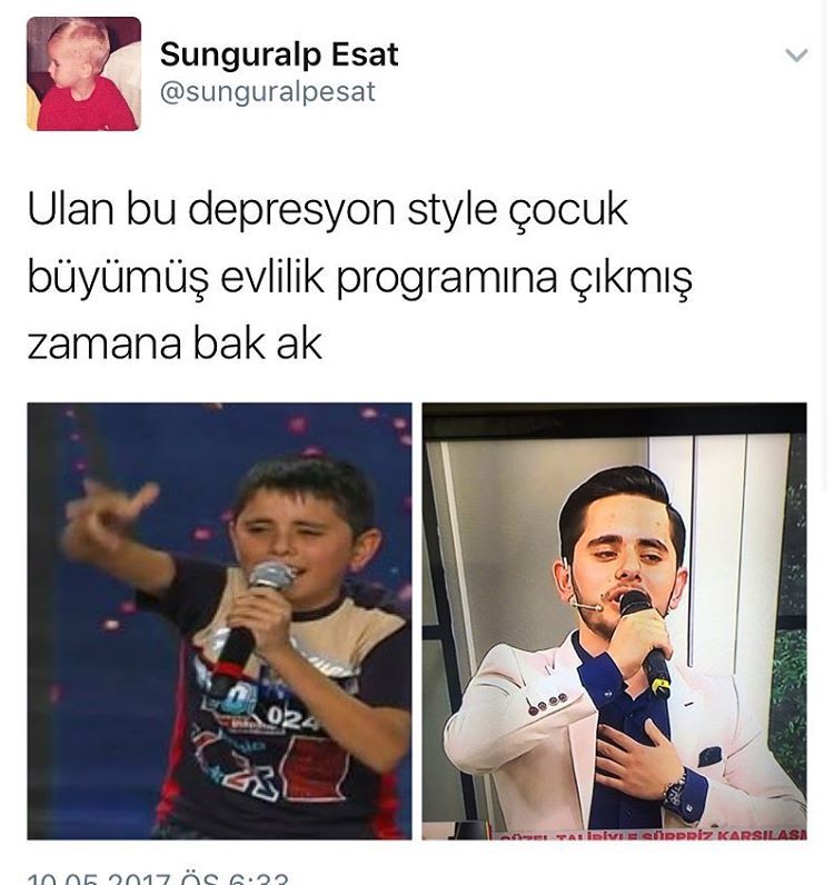 Ulan bu depresyon style...