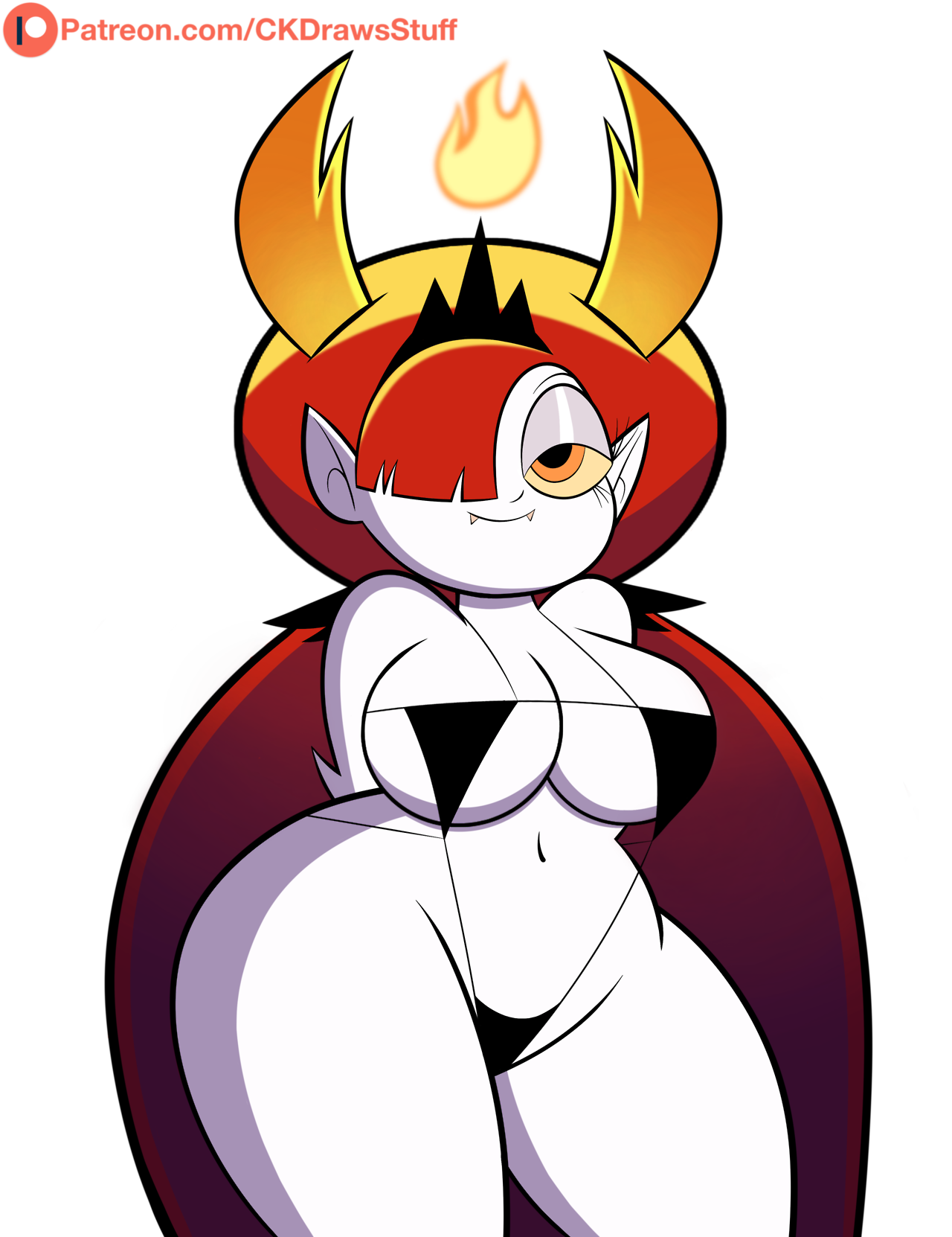 ck-blogs-stuff: Commission: Sexy Thicc Hekapoo! by CK-Draws-Stuff  Booty Version