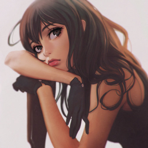 Gloves - by Ilya KuvshinovMore selected art by Ilya Kuvshinov on my tumblr [here]