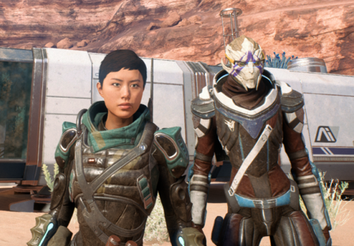 elfprince:sara ryder &amp; her tall gf (◡‿◡✿)